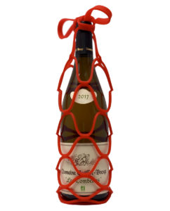 Sac porte bouteille rouge silicone