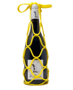 Sac porte-bouteille jaune silicone