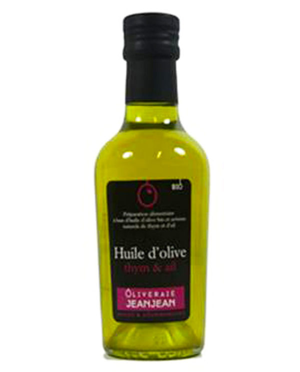 huile-olive-bio-thym-ail-oliveraie-jeanjean-vindilo