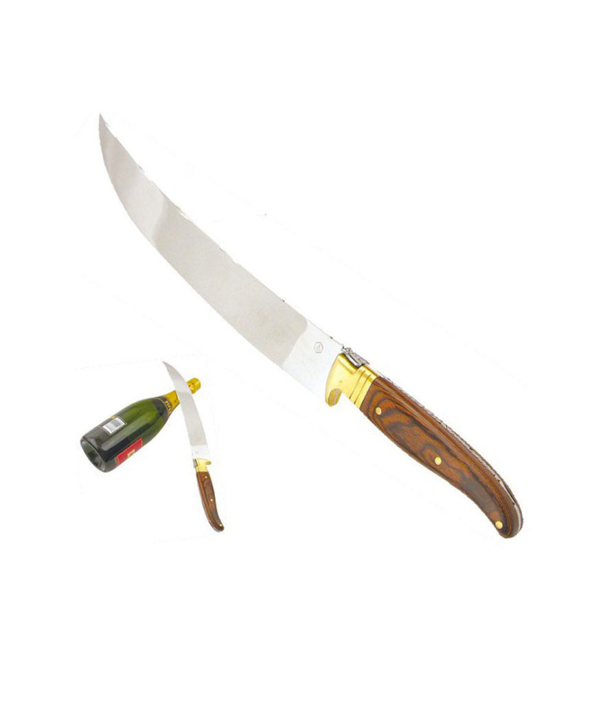 Sabre à Champagne Lafayette manche lamina vert Claude Dozorme